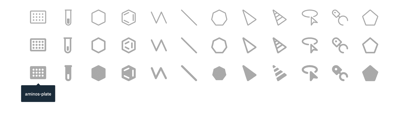 The Amino Icon Font adds life-science specific icons to our repertoire.