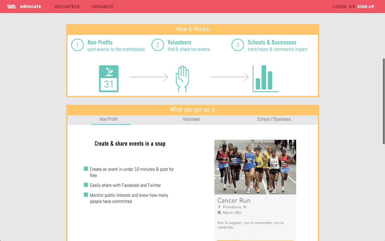 Our user experience needed to include educating users how the marketplace operated.